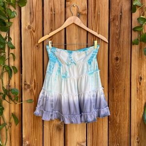 Free People Tie Dye Strapless Tank Top